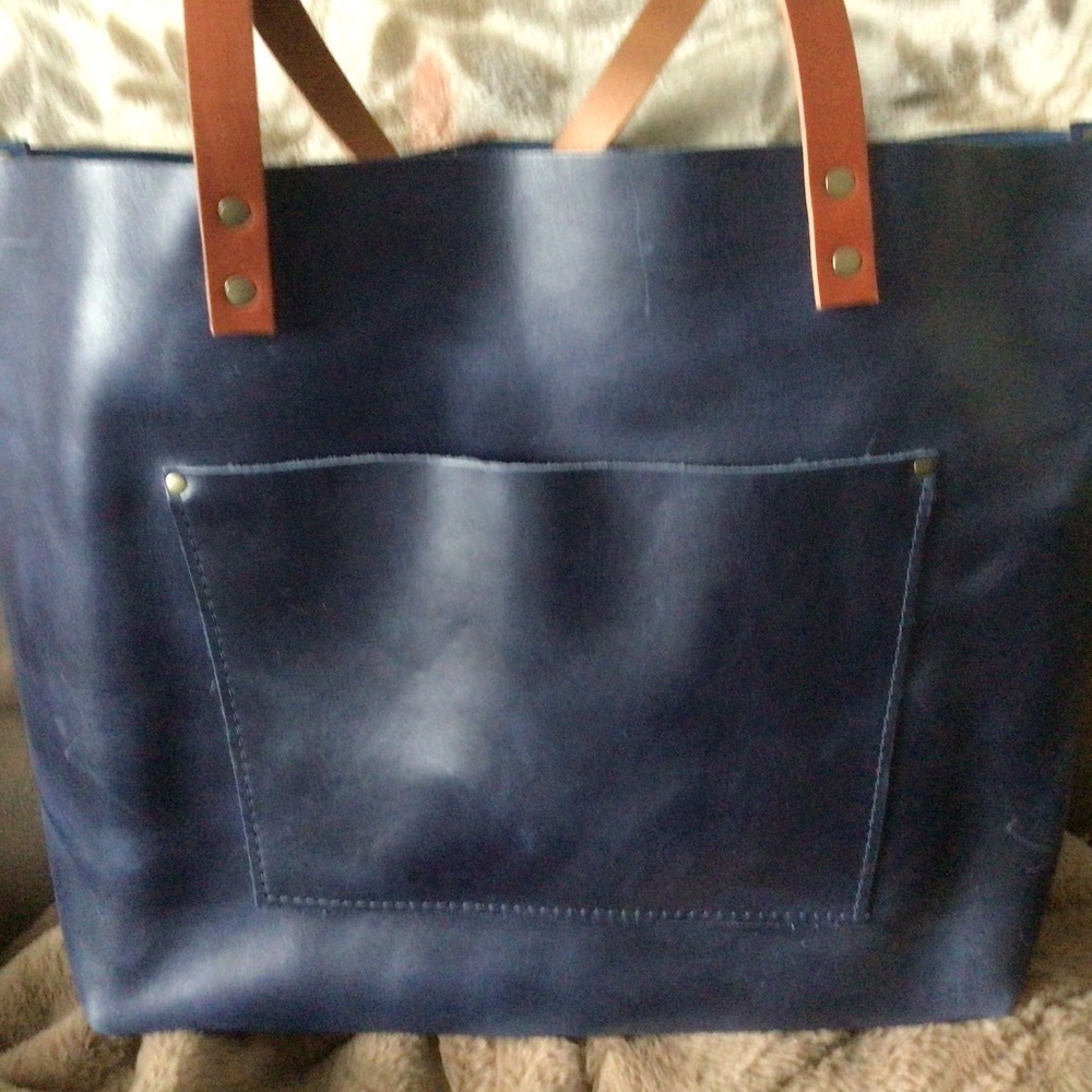 Portland leather OS tote